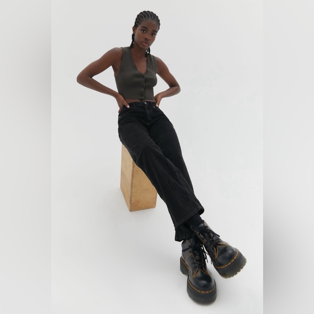 BDG Bubble Corduroy High-Waisted Baggy Pant